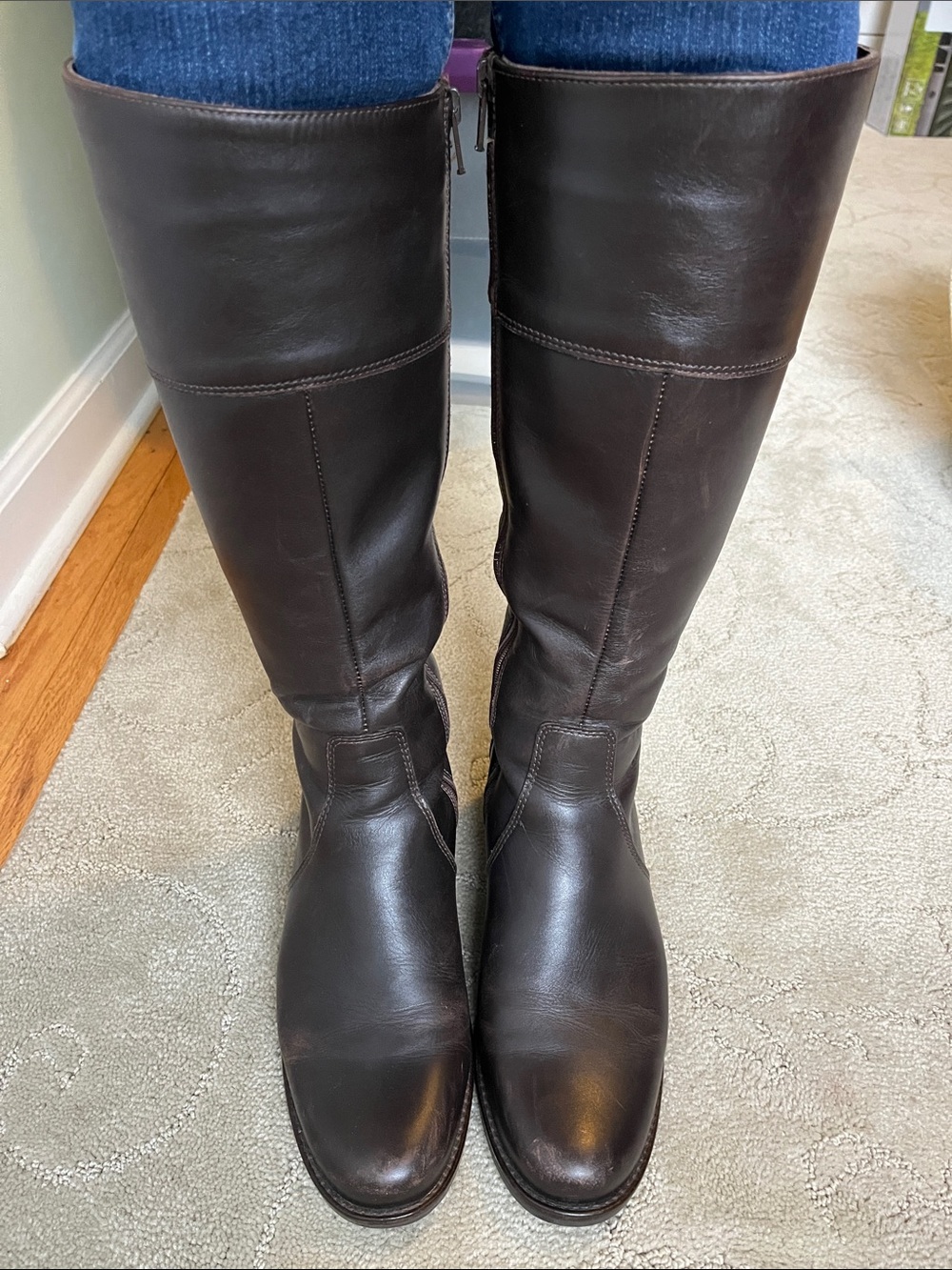 La Canadienne Lined Brown Knee High Boots